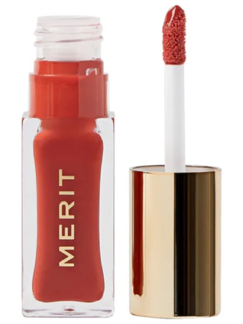 MERIT Shade Slick Tinted Lip Oil Cara Cara Full Size NIB Authentic Coral Lip Oil